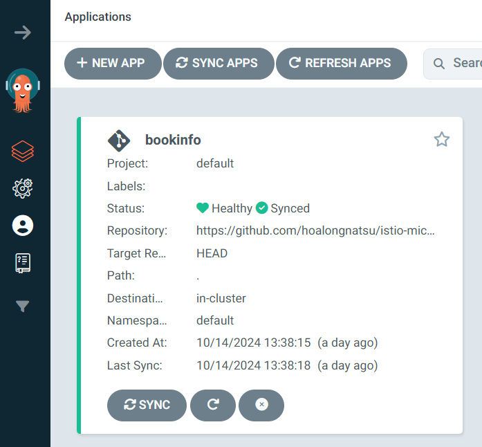 Application in the UI