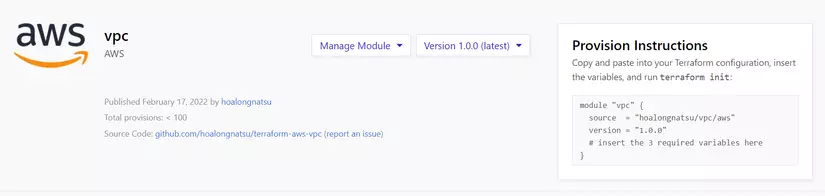 The published module
