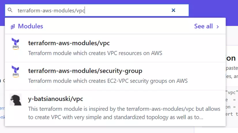 terraform-aws-modules VPC