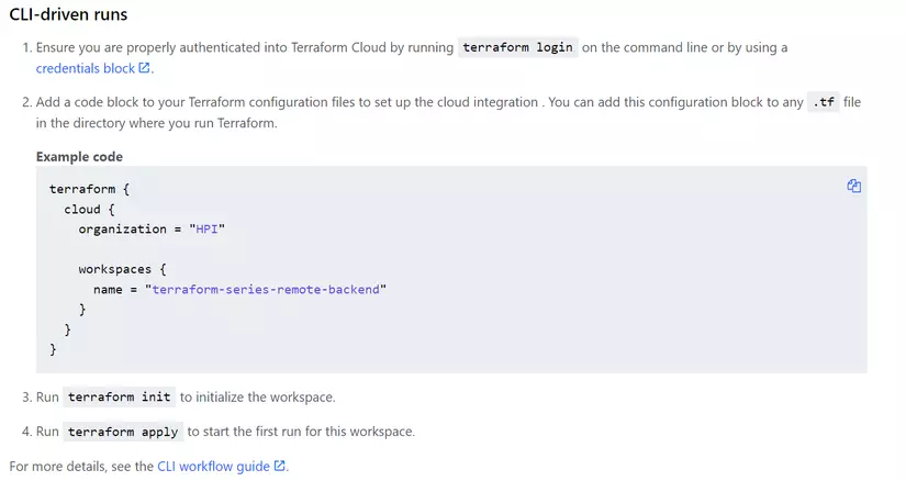 Configuration and usage