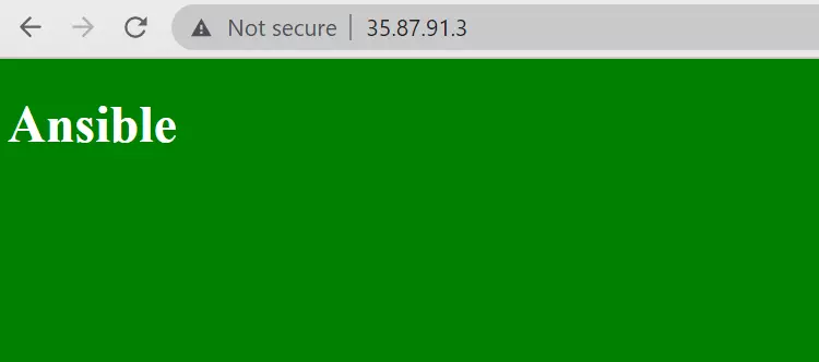 Nginx hosting our page