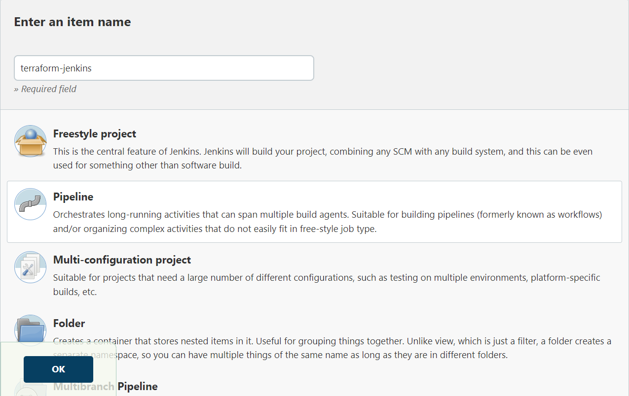 Creating the pipeline project