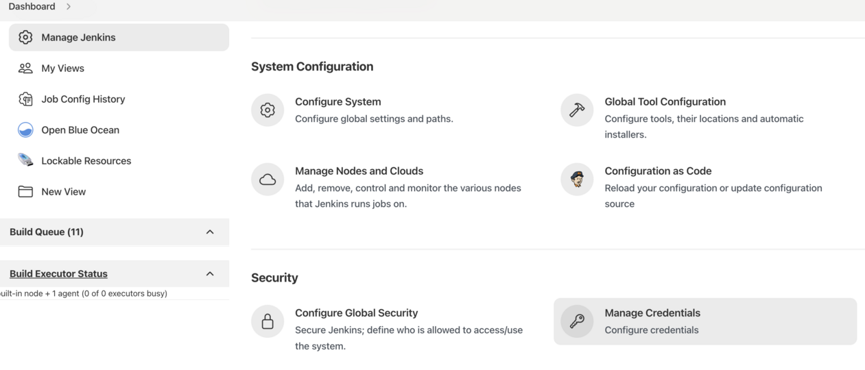 Manage Credentials